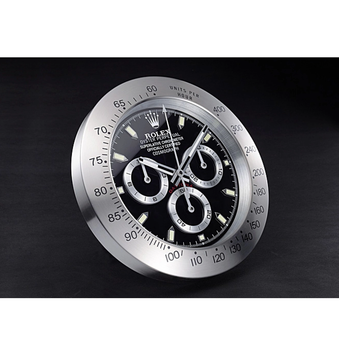 Aaa fake watches Cosmograph 621909 Clock Daytona Wall Silver-Black Rolex 0721